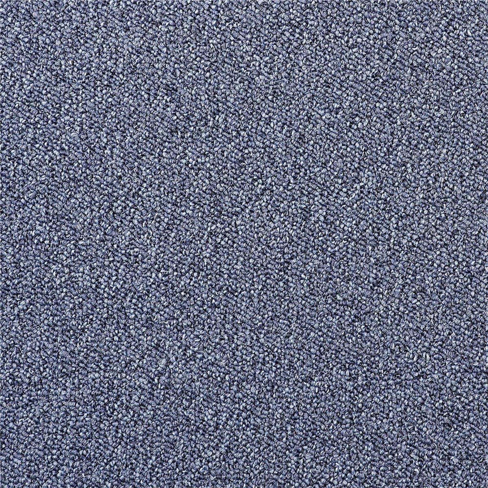 Teppichboden Infloor-Girloon Compact Schlinge Blau 343 meliert - Rollenbreite 400 cm