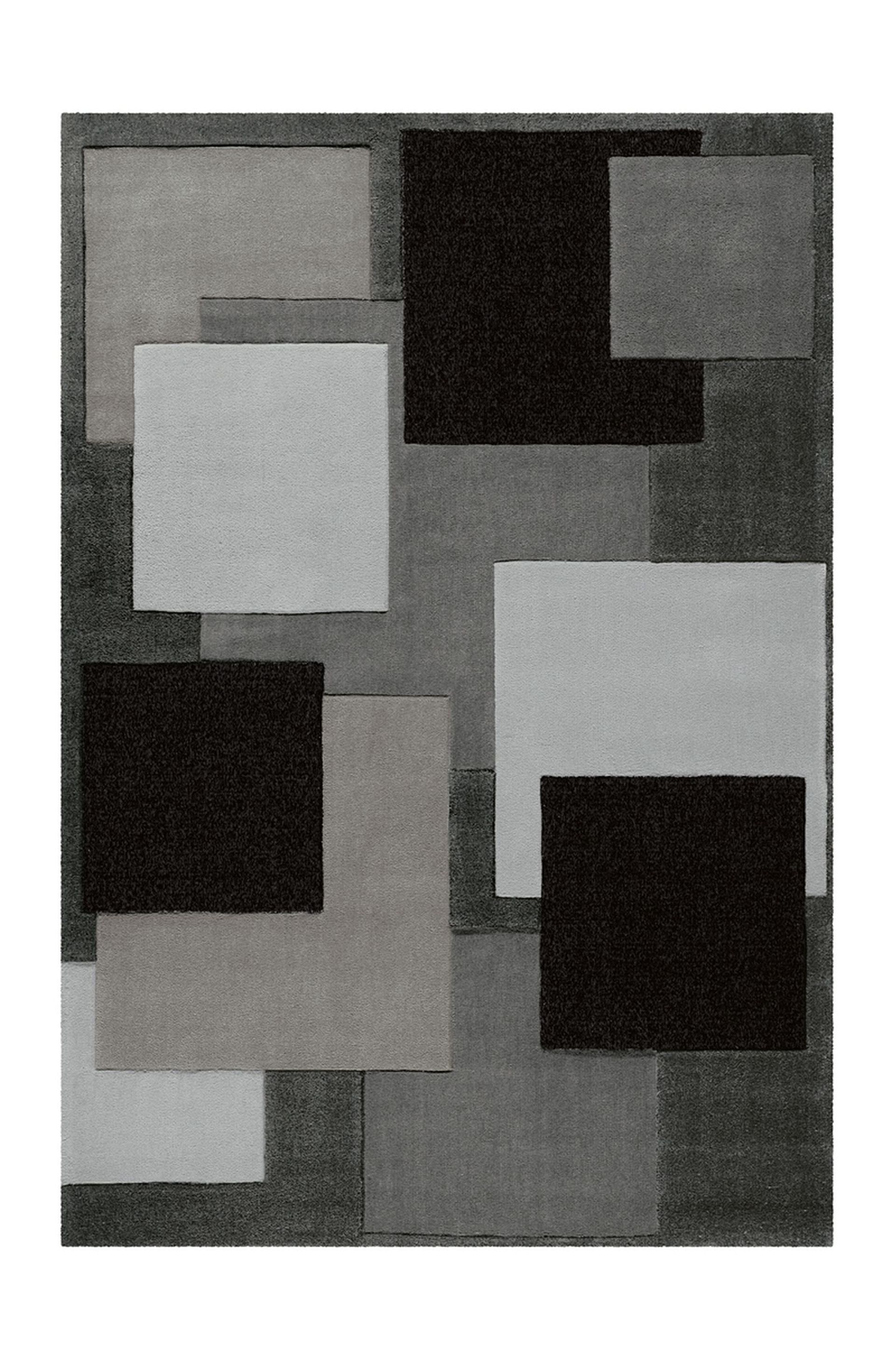 Teppich Cool 646 Grau / Schwarz 90 cm x 160 cm