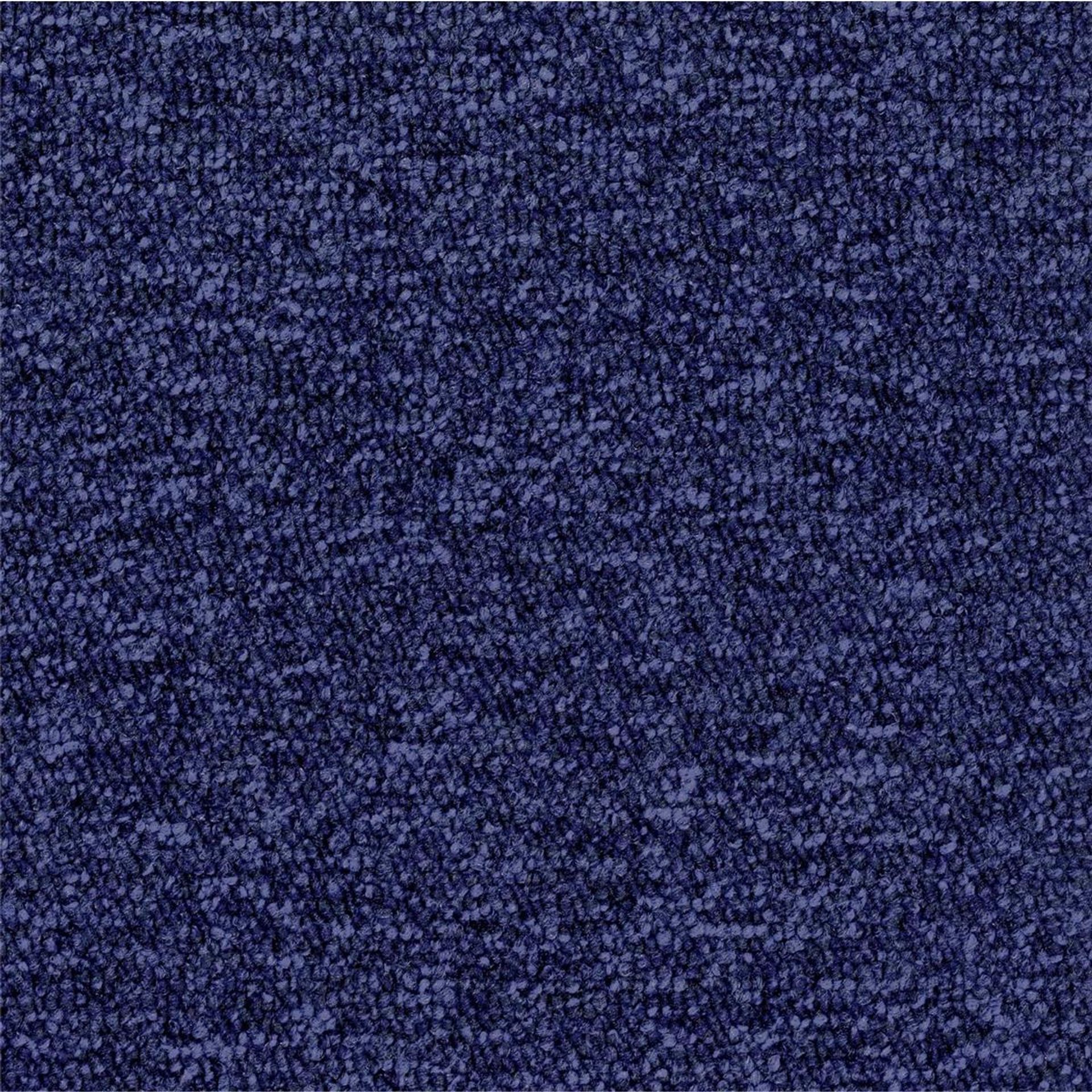 Teppichfliesen 50 x 50 cm Schlinge Tempra A235 3007 Blau Allover