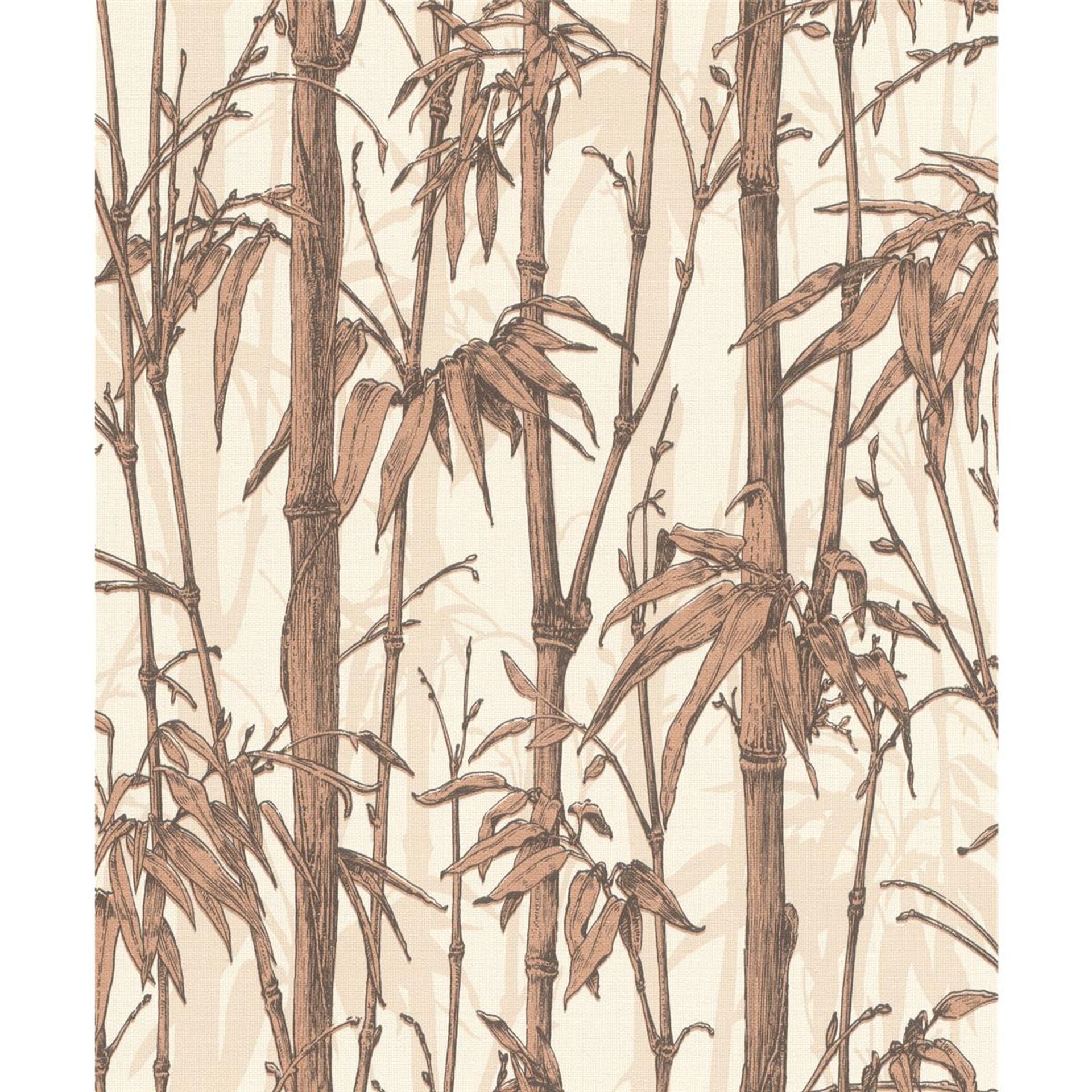 Tapete Nature Botanical Vinyltapete Sepia versetzter Ansatz 53 cm x 10,05 m