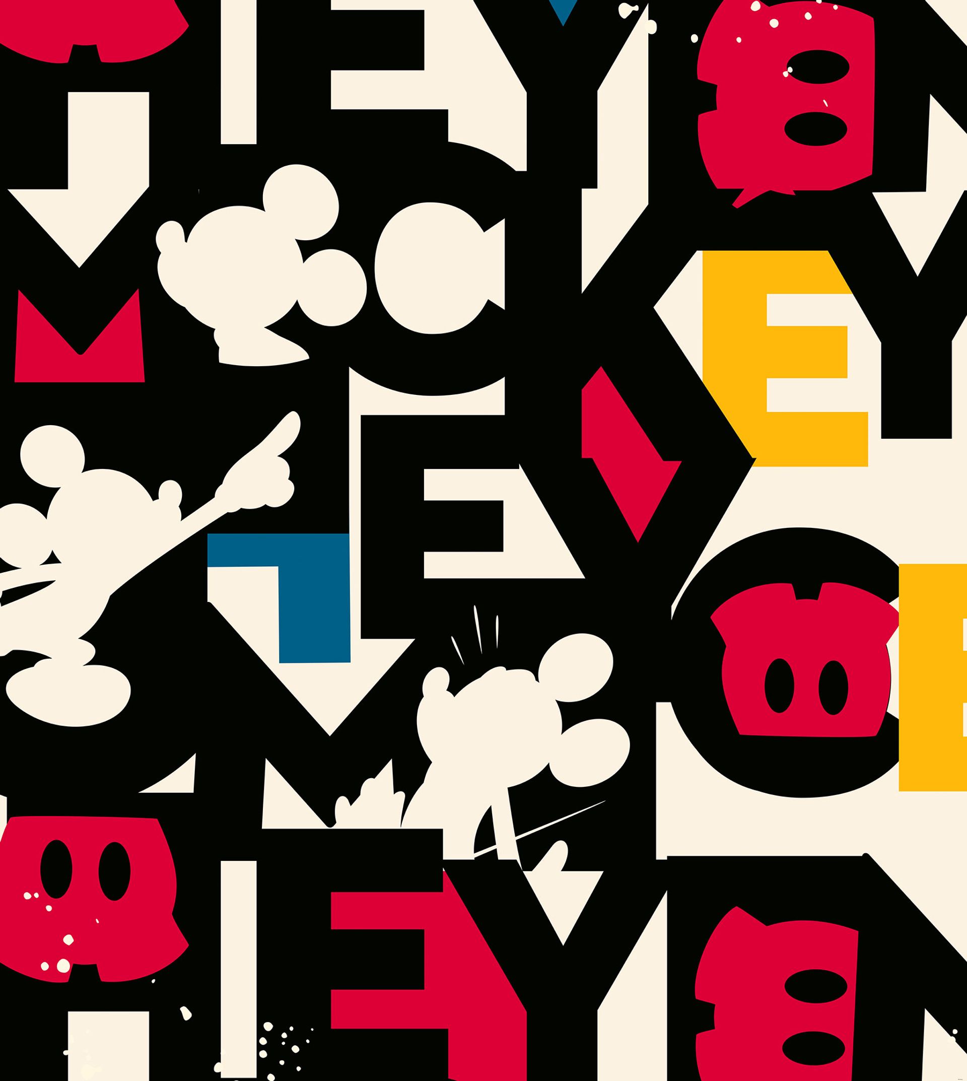 Vlies Fototapete - Mickey Mixup - Größe 250 x 280 cm