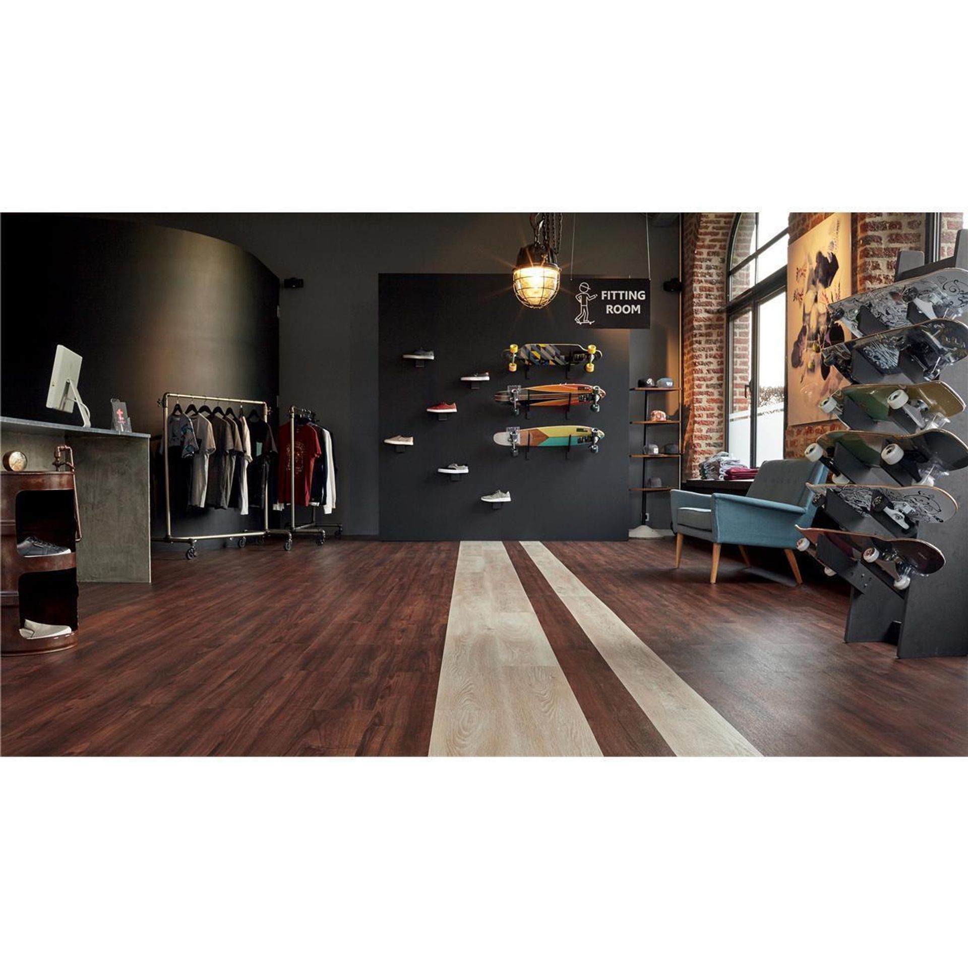 Designboden Modern Oak CLASSICAL Planke 120 cm x 20 cm - Nutzschichtdicke 0,40 mm