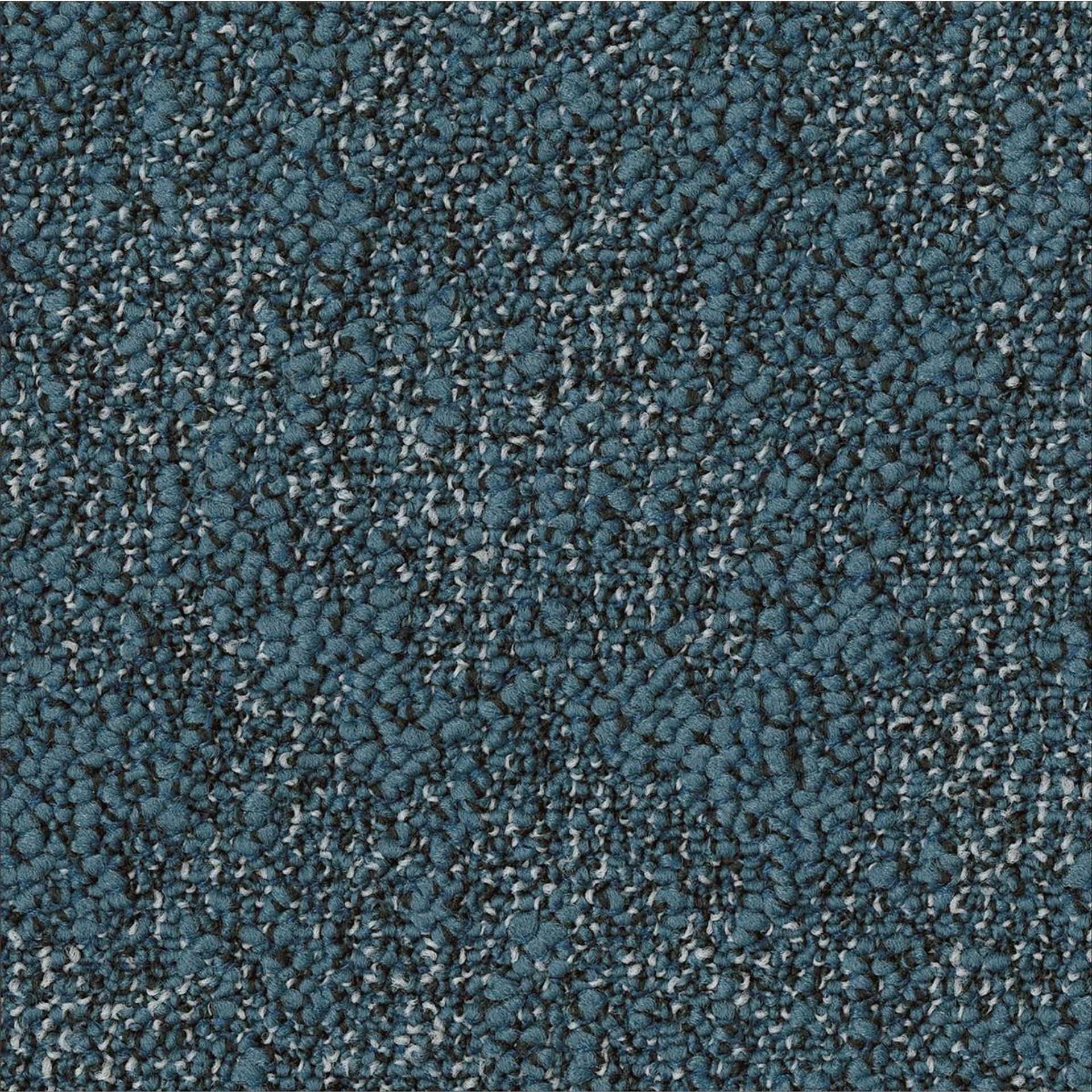 Teppichfliesen 50 x 50 cm Schlinge strukturiert Granite AA88 8222 Blau Organisch