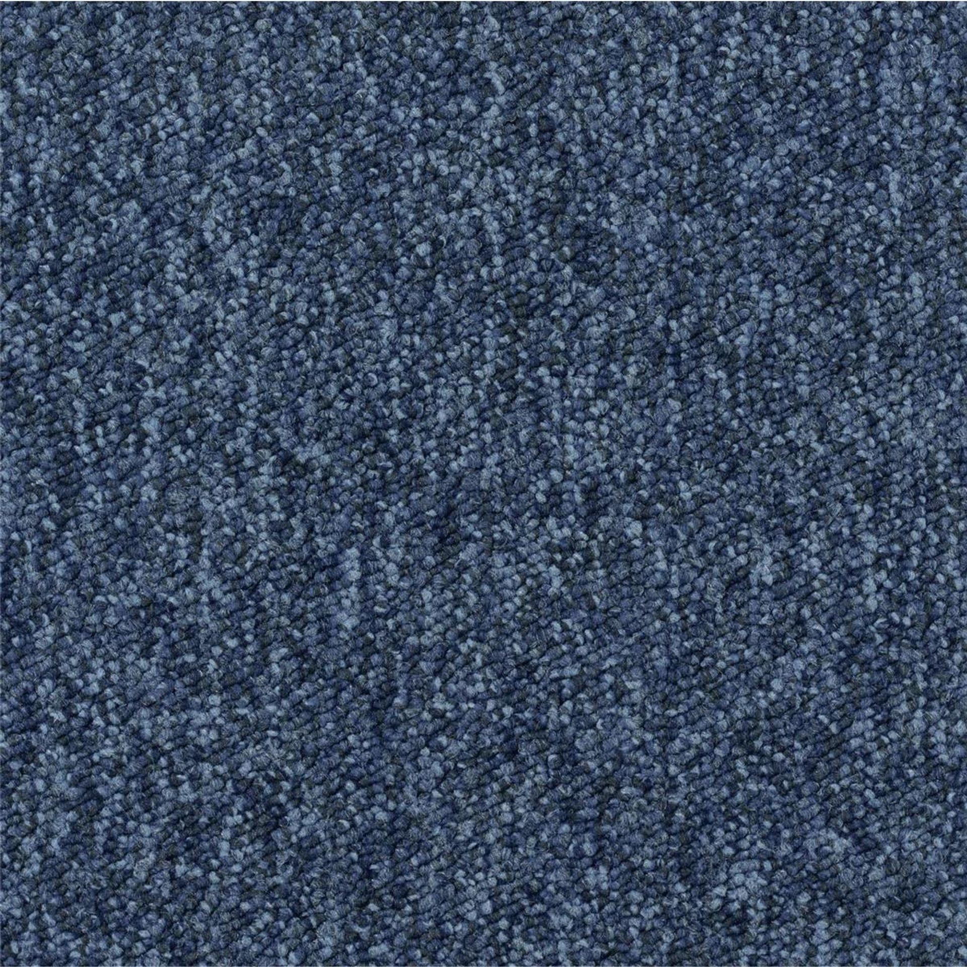 Teppichfliesen 50 x 50 cm Schlinge Tempra A235 8822 Blau Allover