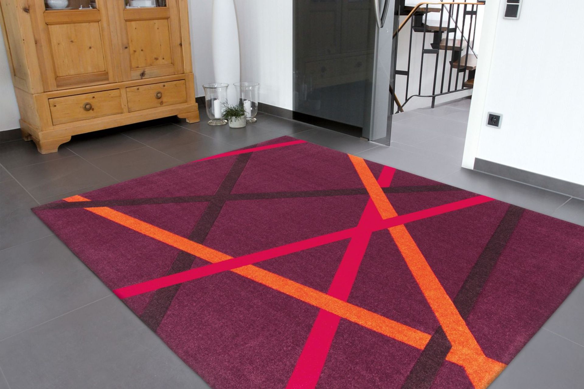 Teppich Style 26 Violett / Orange 160 cm x 230 cm