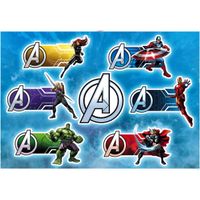 Wandtattoo - Avengers Plates  - Größe 100 x 70 cm