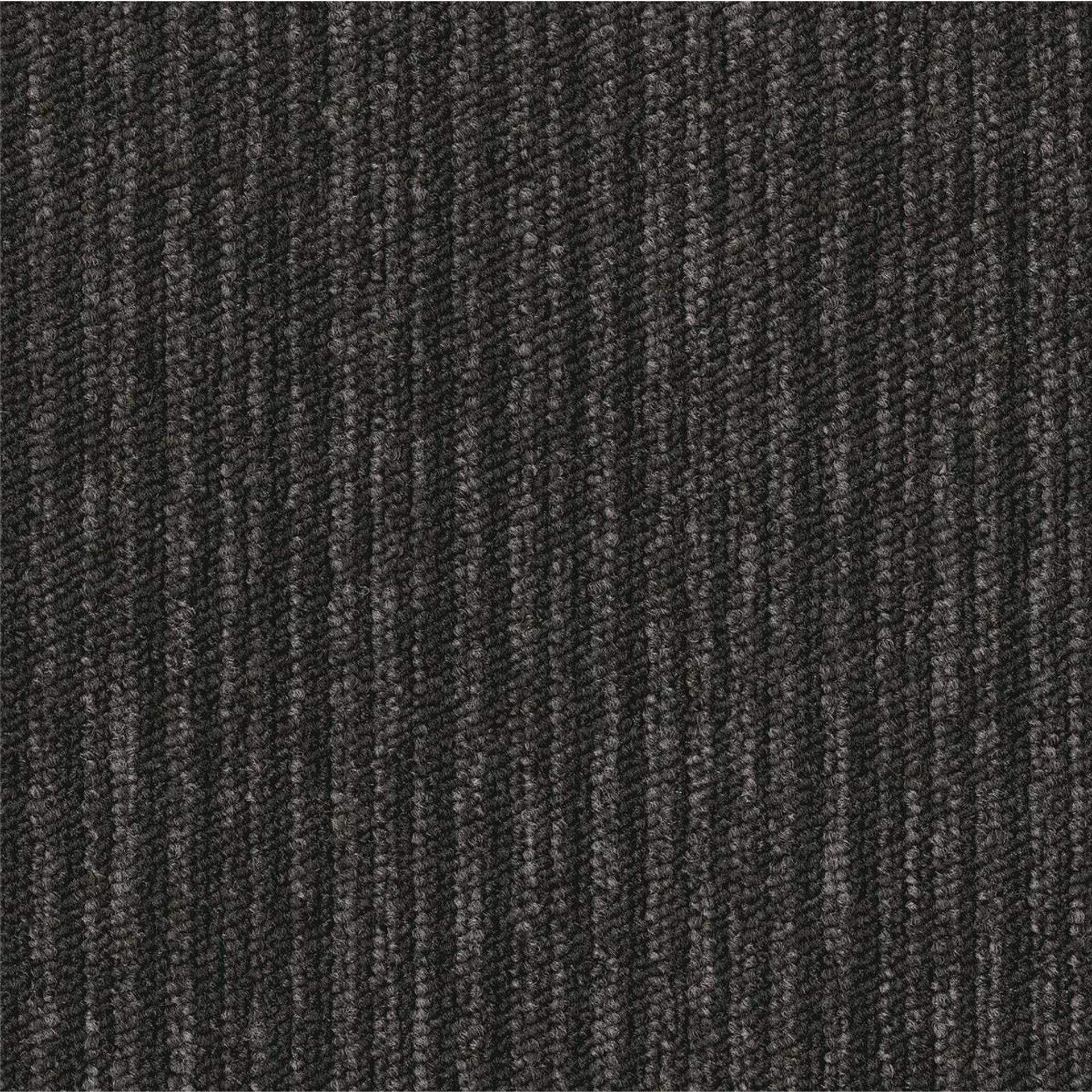 Teppichfliesen 50 x 50 cm Schlinge Essence Stripe  AA91 9982 Grau Linear