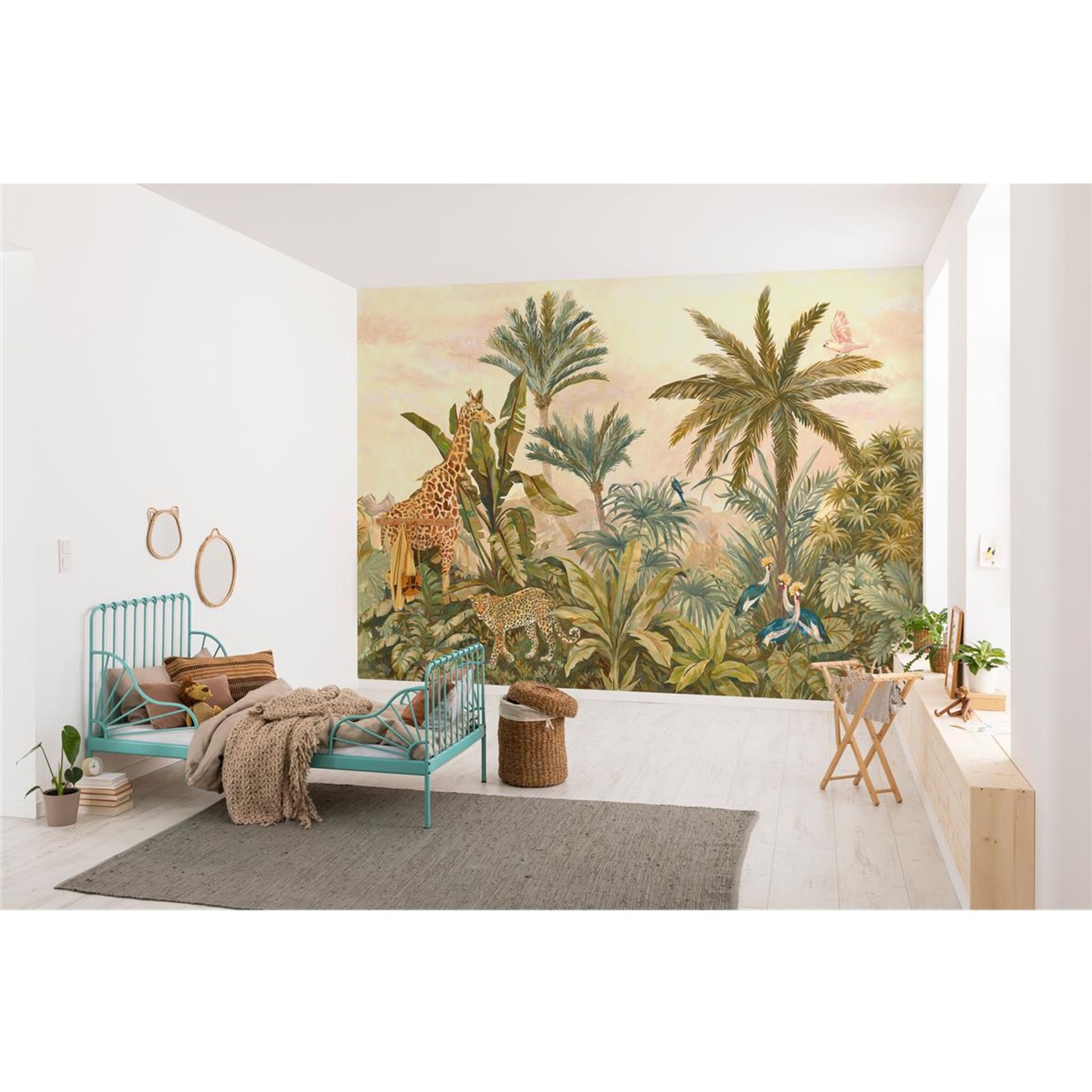 Vlies Fototapete - Tropical Vintage Garden - Größe 400 x 280 cm