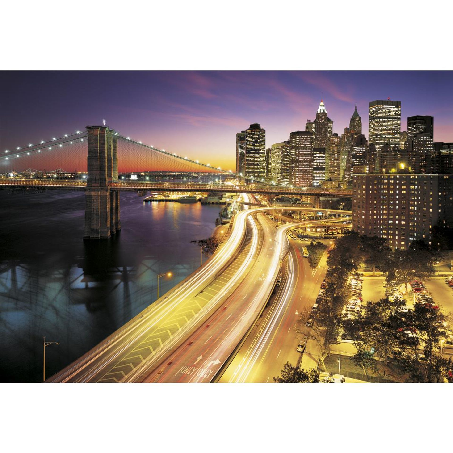 Papier Fototapete - NYC Lights - Größe 368 x 254 cm