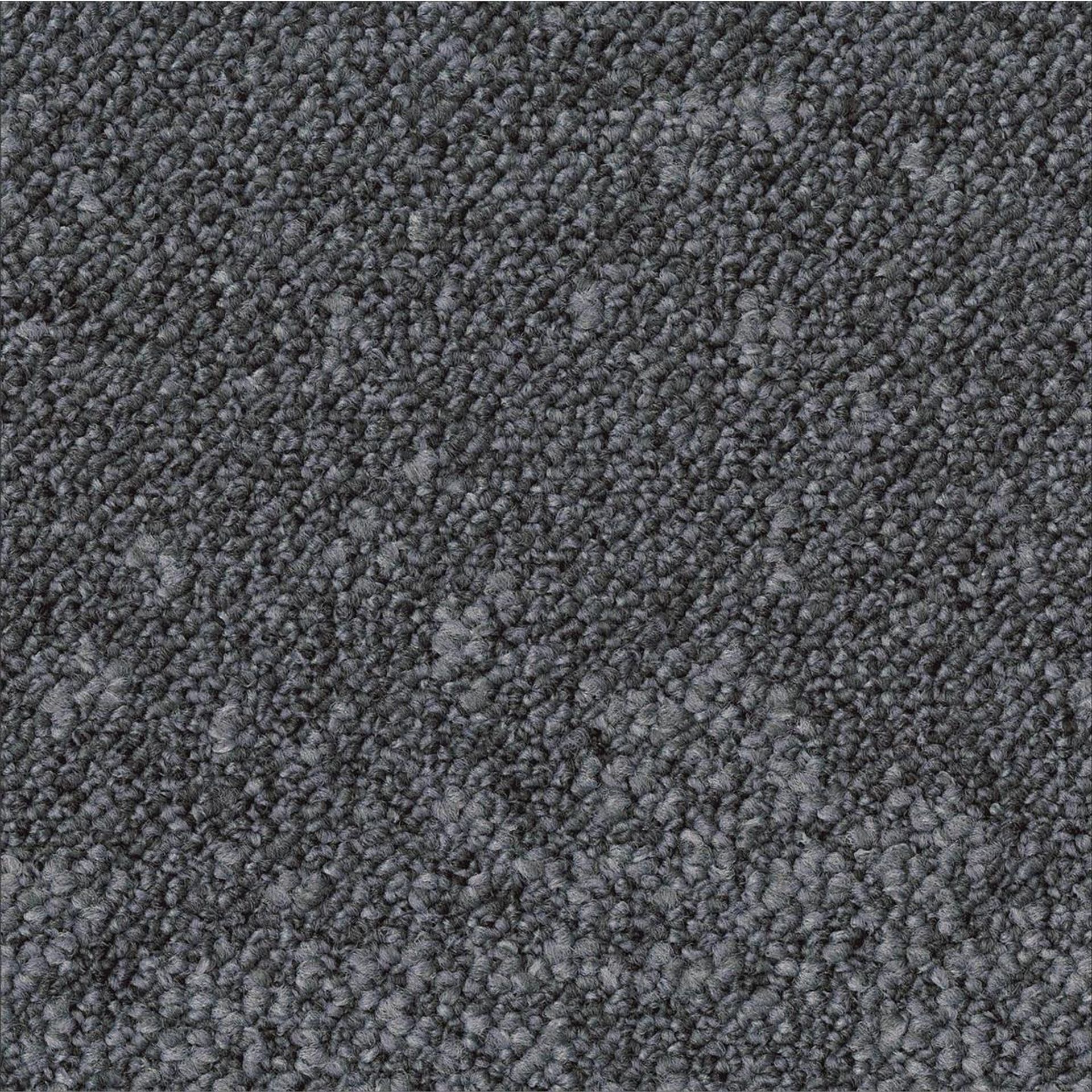 Teppichfliese 50 x 50 cm Schlinge strukturiert Desso Arable AA86 9021 Grau Organisch