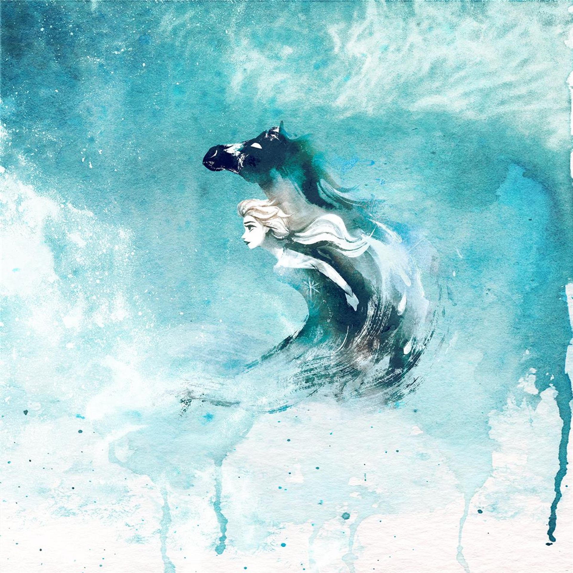 Vlies Fototapete - Frozen Spirit Of Wonder - Größe 250 x 250 cm