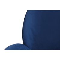 Stuhl Charlize 110 2er-Set Blau / Messing - 59 cm (L) x 47 cm (B) x 90 cm (H)