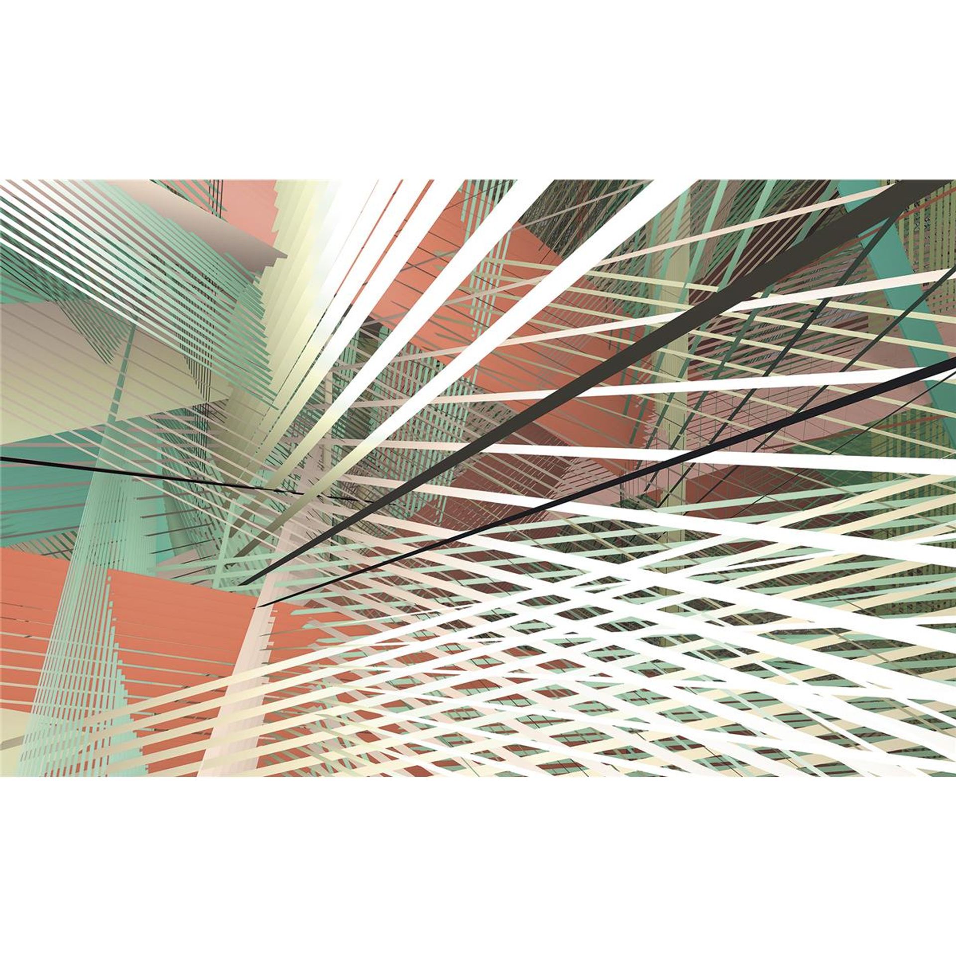 Vlies Fototapete - Space Grid Autumn - Größe 400 x 250 cm