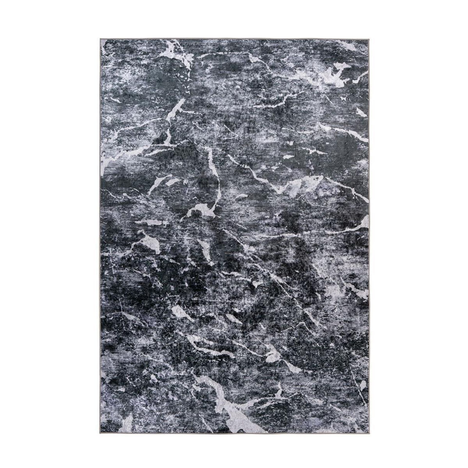 Teppich Rhodin 1425 Grau / Weiß 120 cm x 170 cm