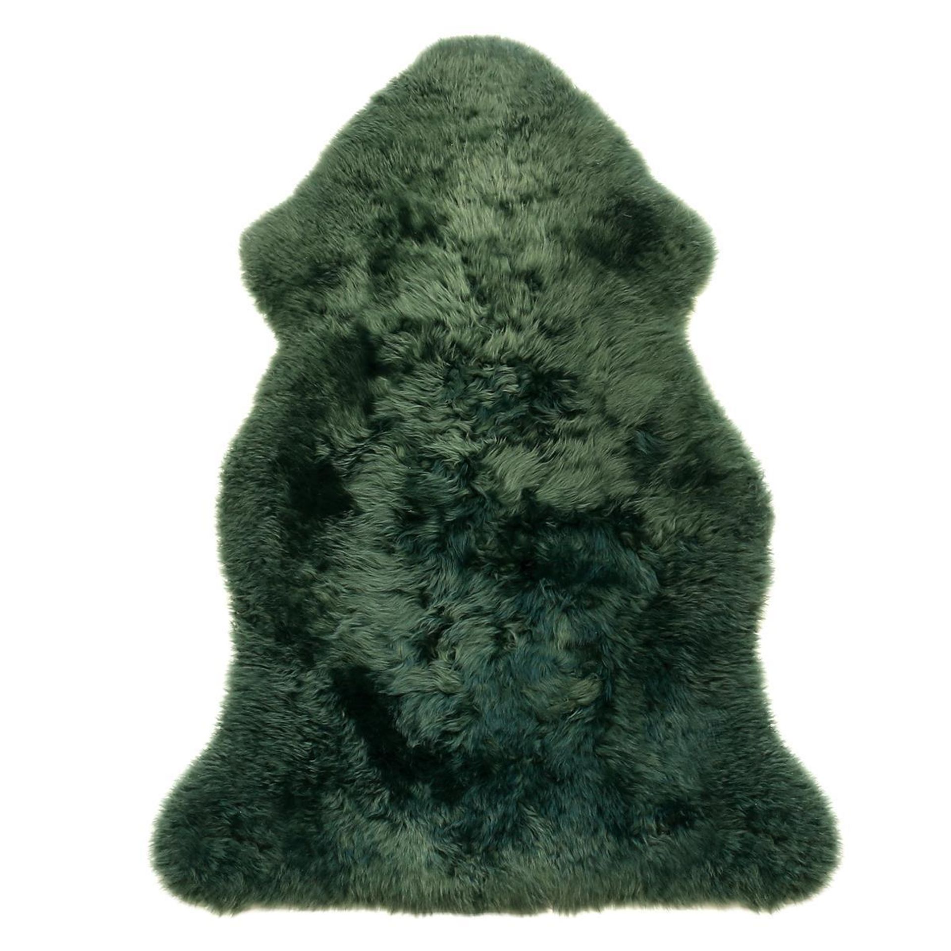Heide Lammfell Lederlänge 95 cm - Haarlänge 50 mm - Tannengrün