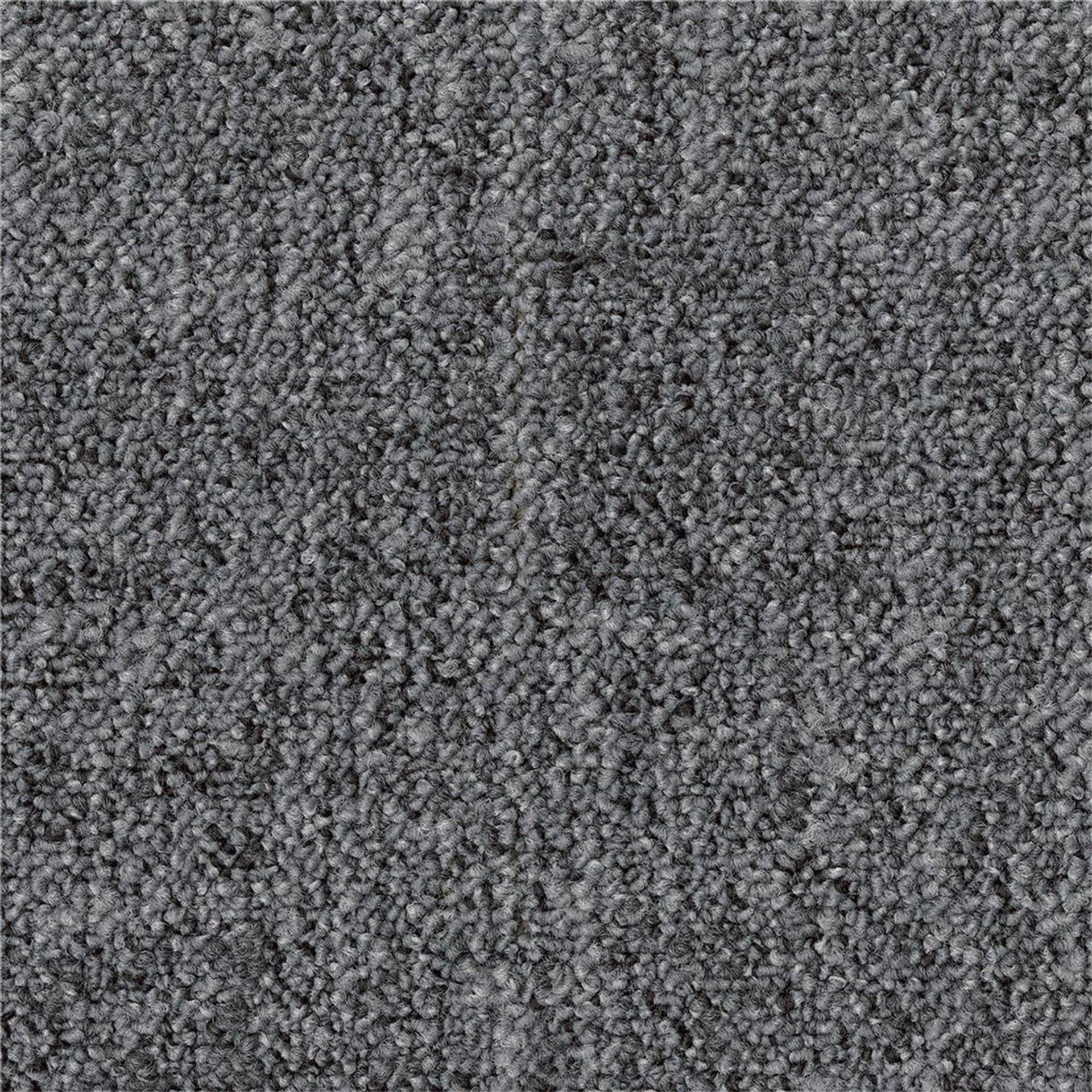 Teppichfliesen 50 x 50 cm Schlinge strukturiert Linon AA83 9005 B8 Blau Textur
