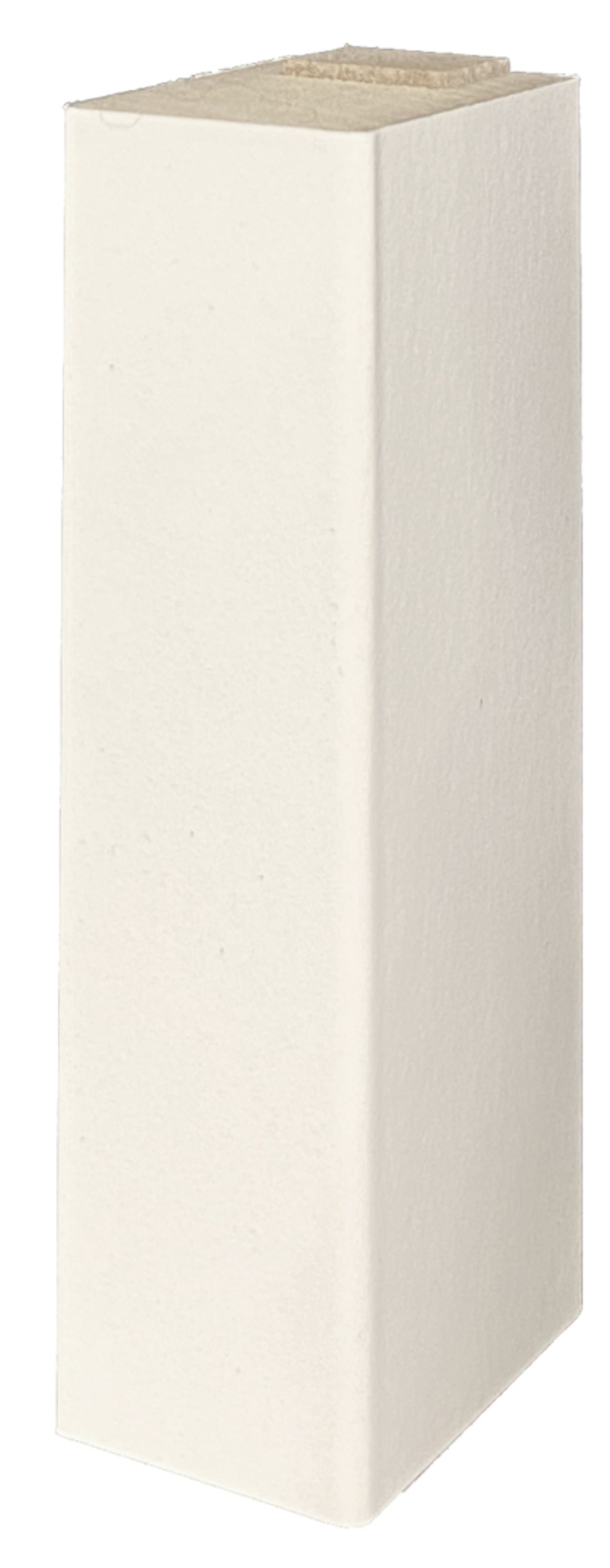 Wand- Akustikpaneel schwarz mit 6 Lamellen Weiß Trapez LW3 V1 B/H 48,4 cm / 275 cm