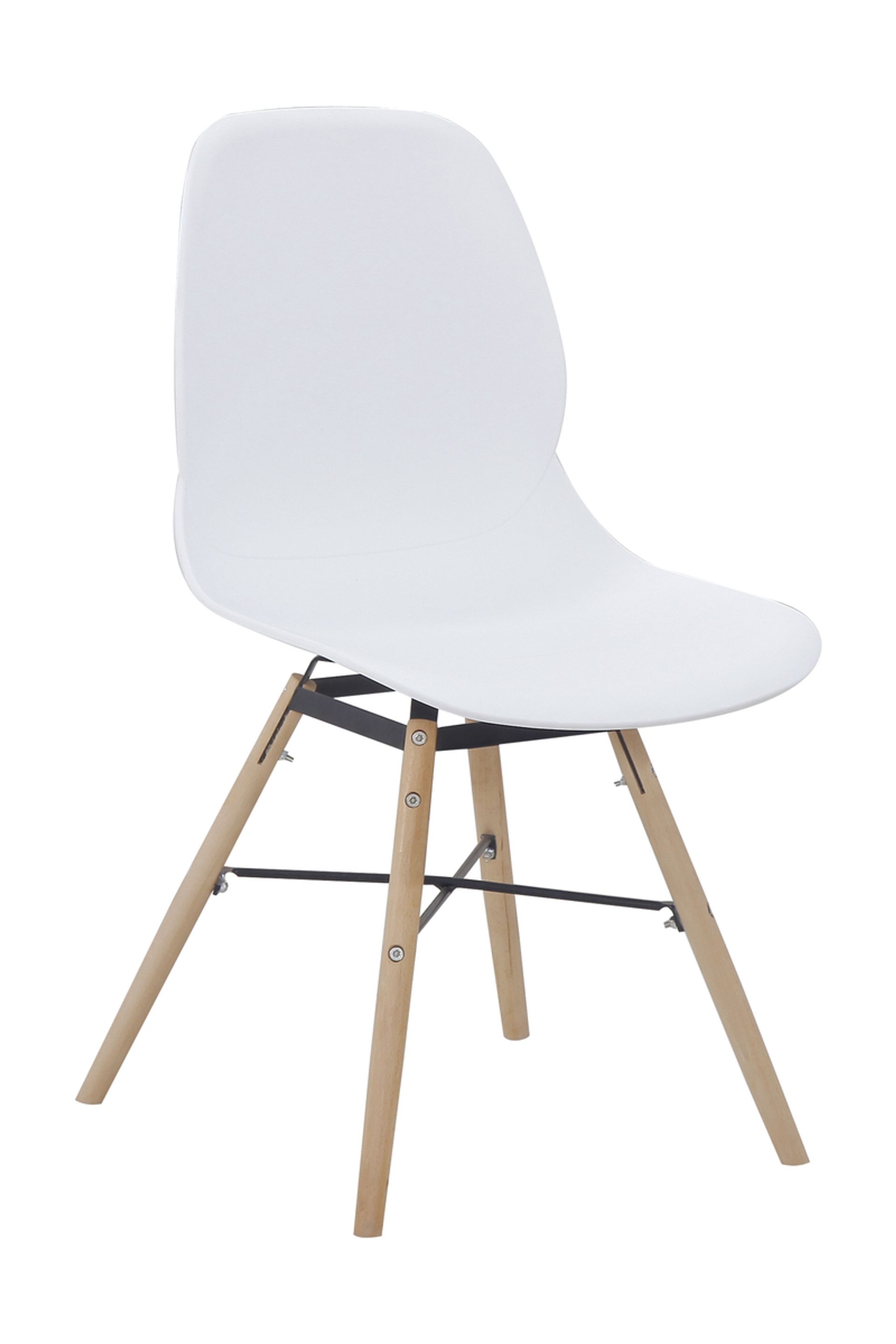 Stuhl Amy 110 2er-Set Weiß - 53,5 cm (L) x 45 cm (B) x 82 cm (H)