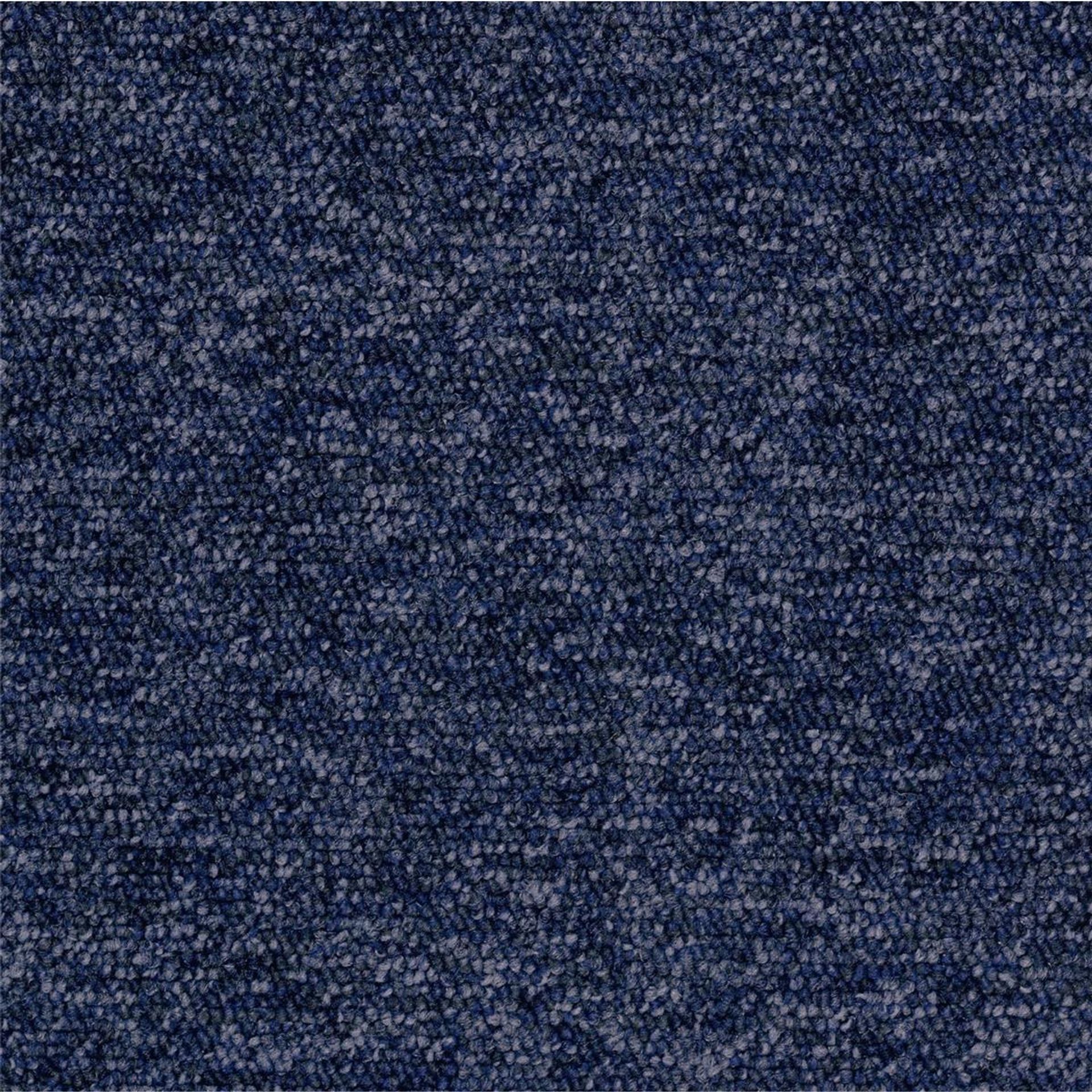Teppichfliesen 50 x 50 cm Schlinge Tempra A235 3021 Blau Allover