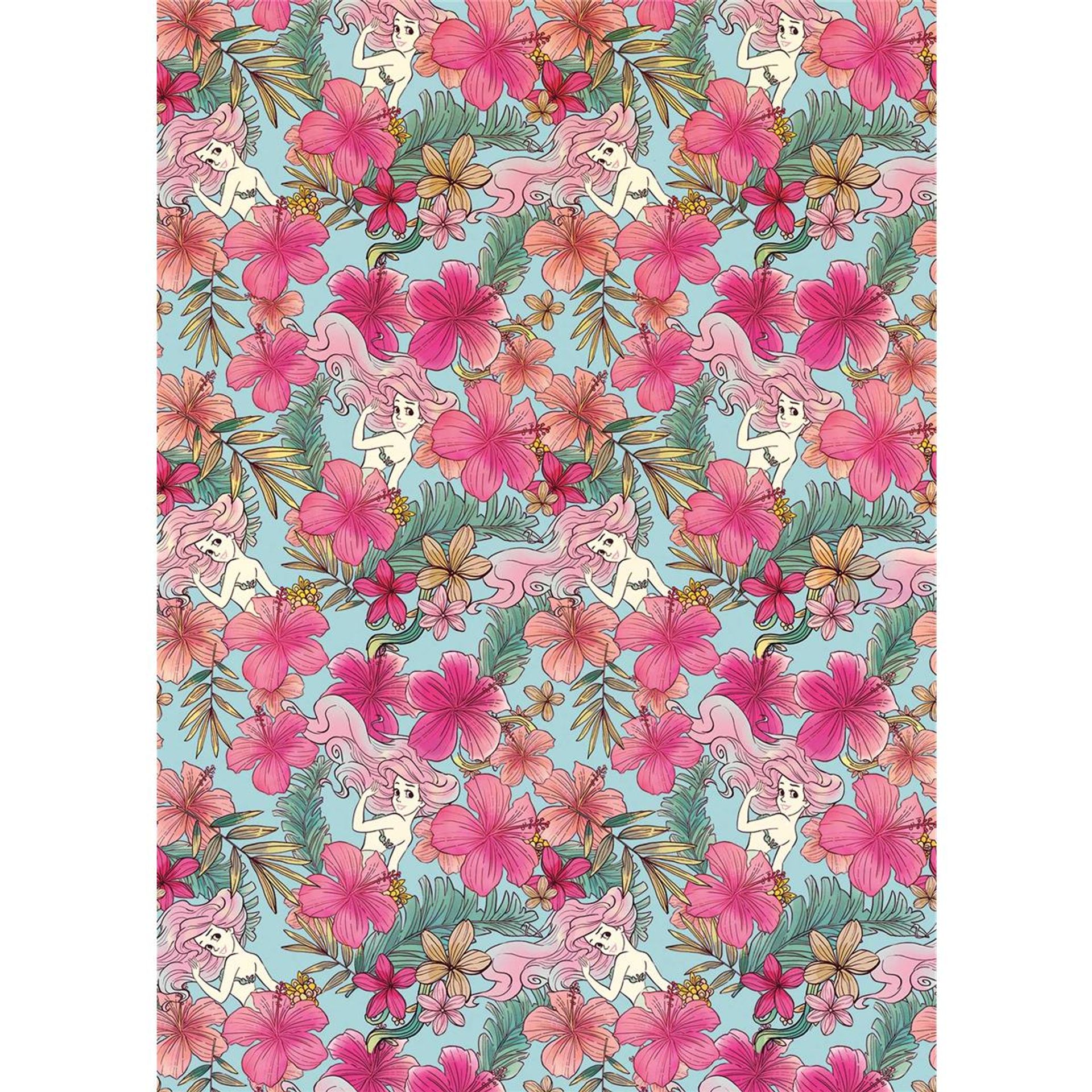 Vlies Fototapete - Ariel Pink Flower - Größe 200 x 280 cm