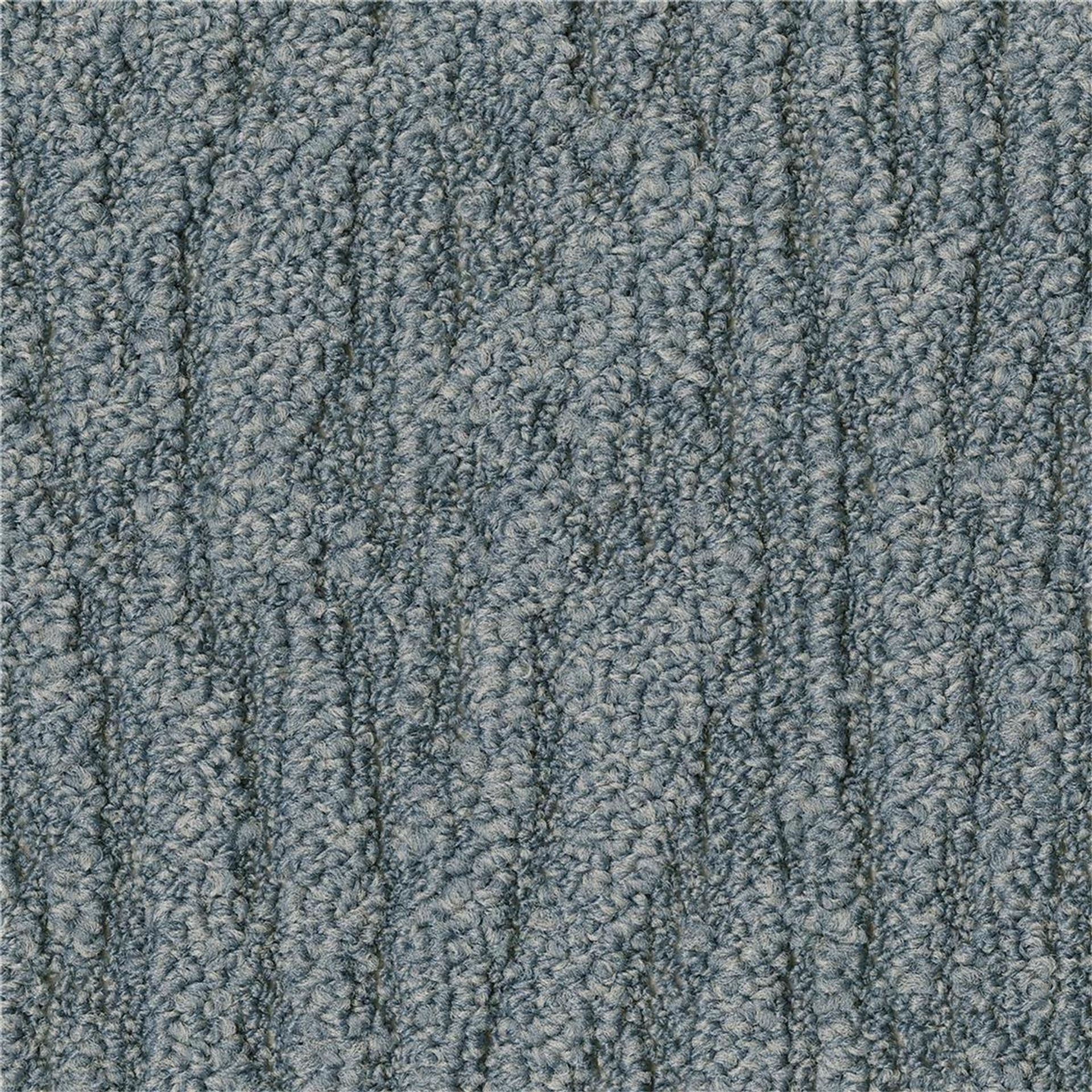 Teppichfliesen 50 x 50 cm Schlinge strukturiert Carved AA45 8914 Blau Organisch
