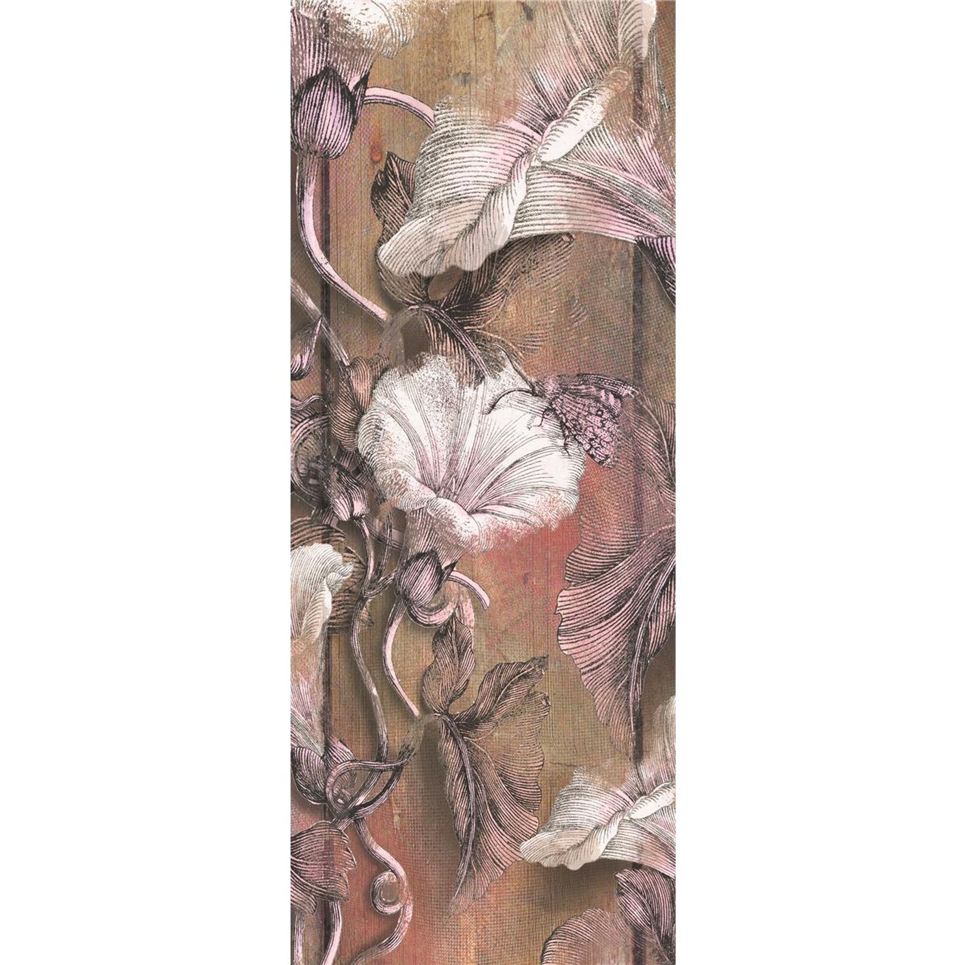 Vlies Fototapete - Bloomin Panel - Größe 100 x 250 cm