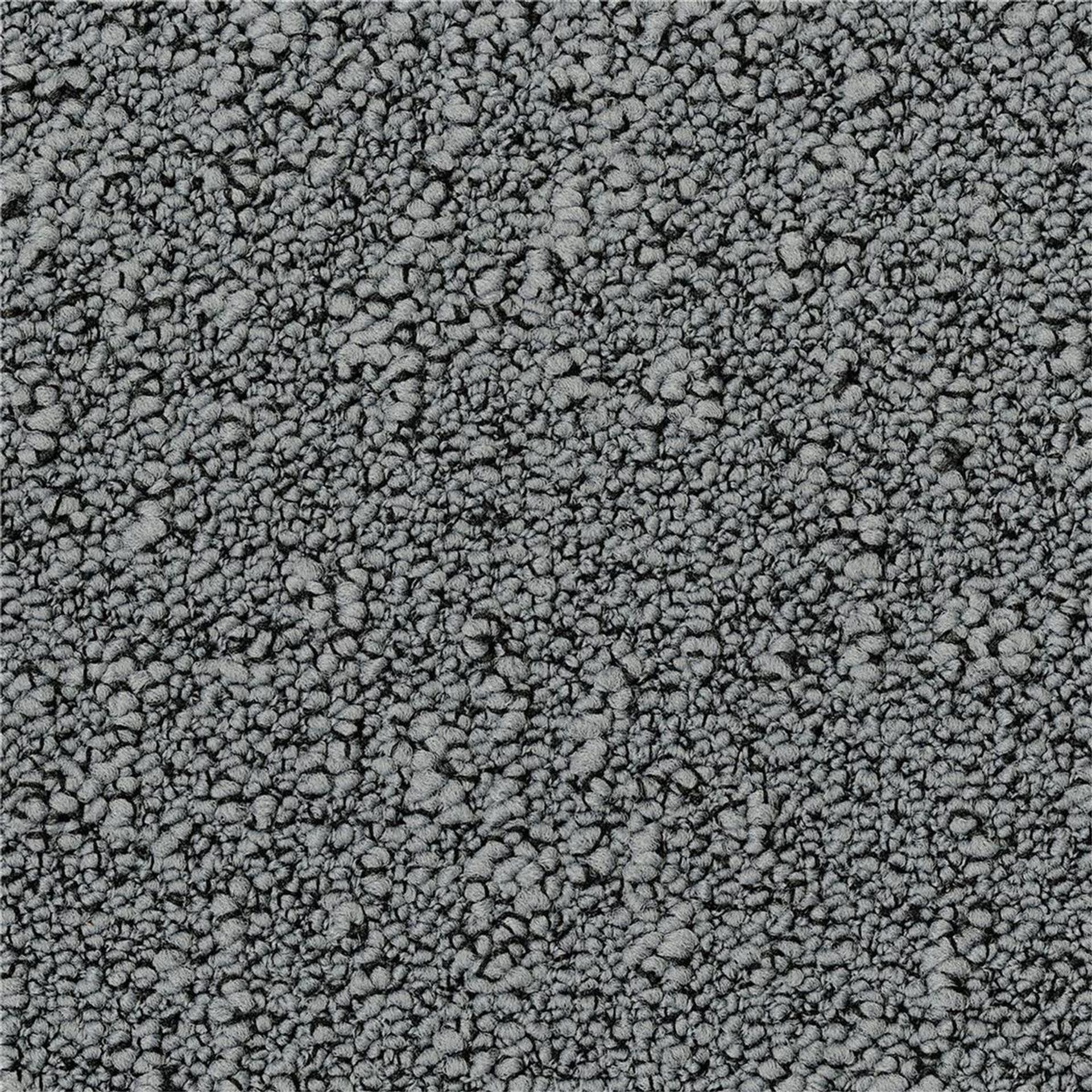 Teppichfliesen 50 x 50 cm Schlinge strukturiert Fields B751 8904 Grau Allover