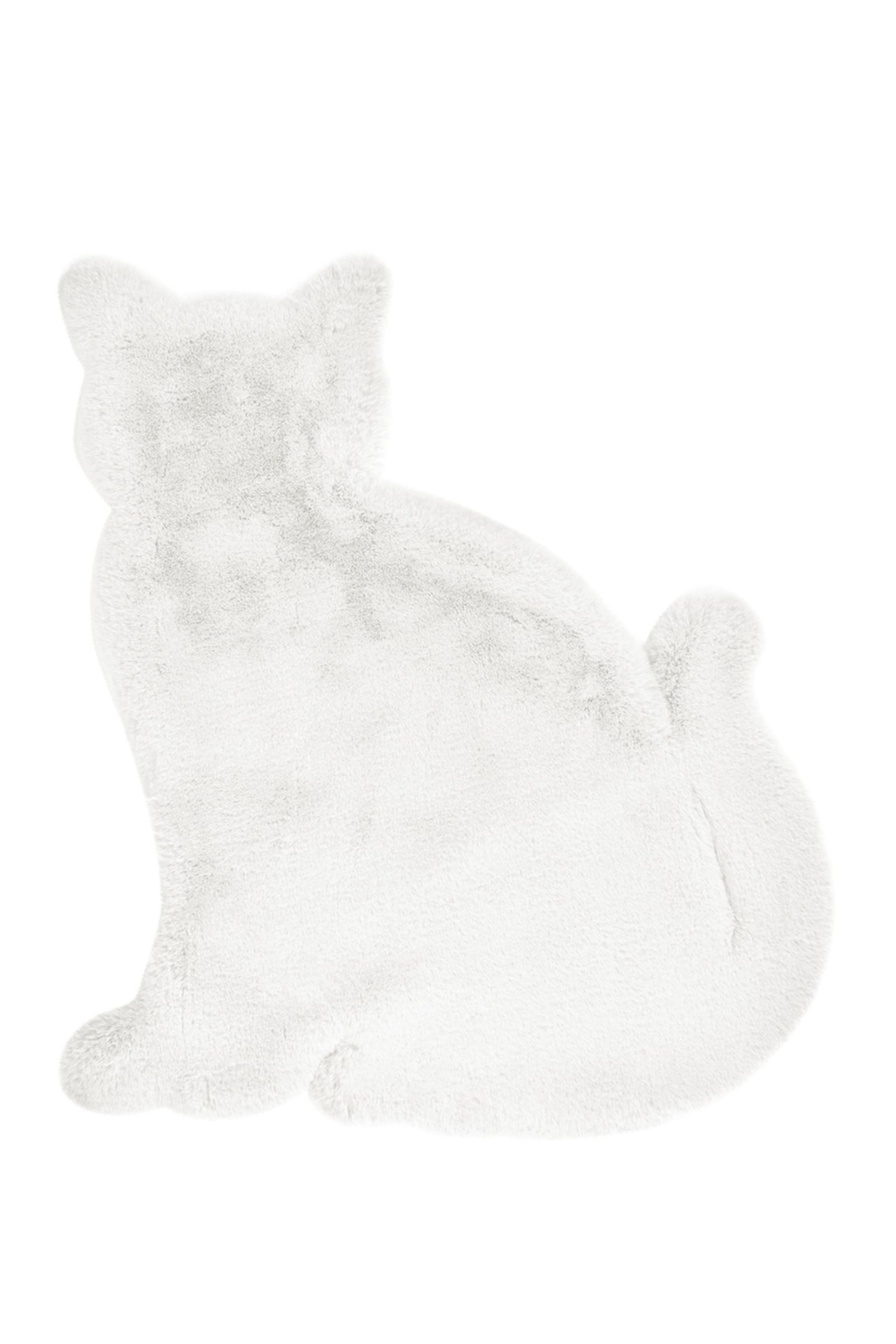 Teppich Lovely Kids 625-Cat Weiß 81 cm x 90 cm