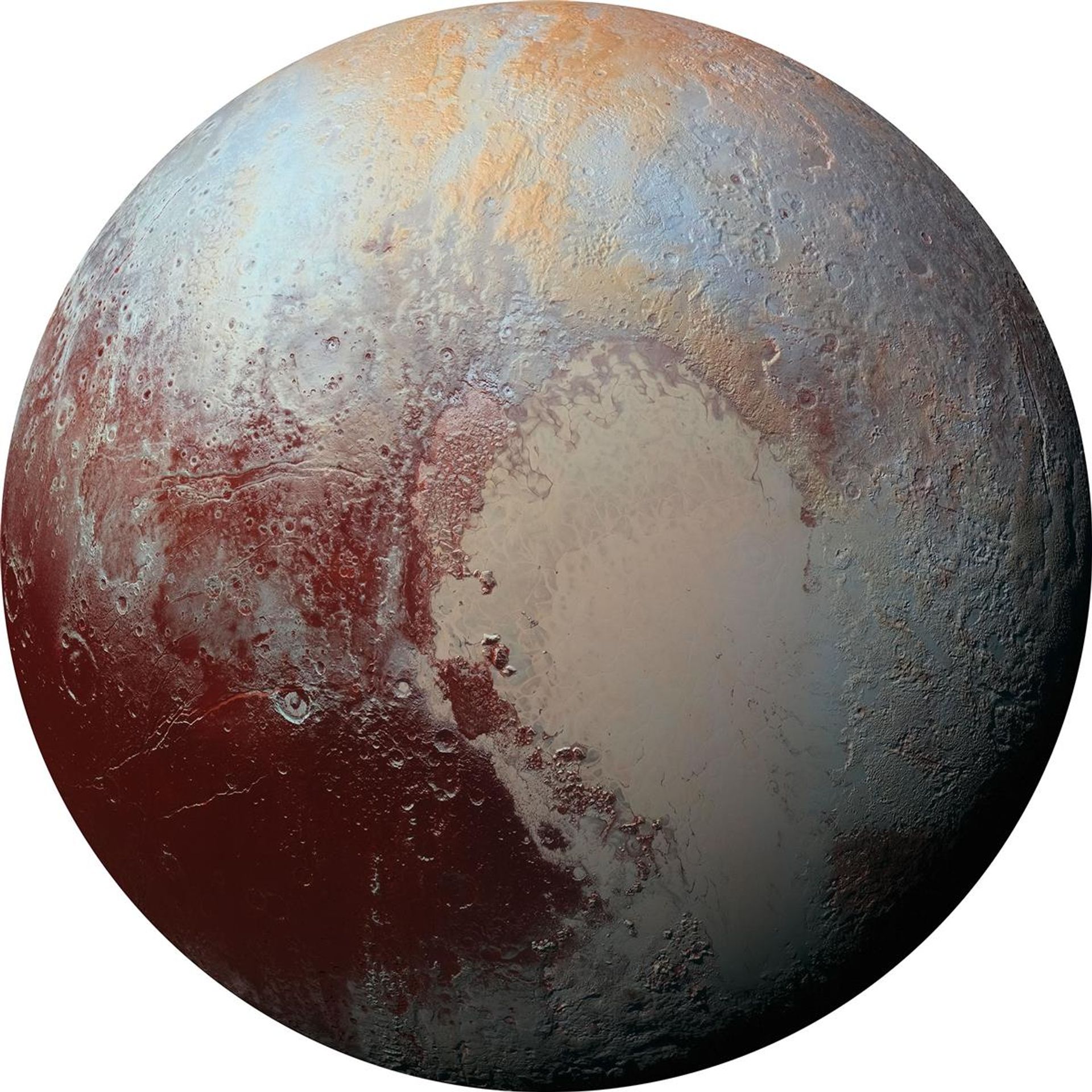 Selbstklebende Vlies Fototapete/Wandtattoo - Pluto - Größe 125 x 125 cm