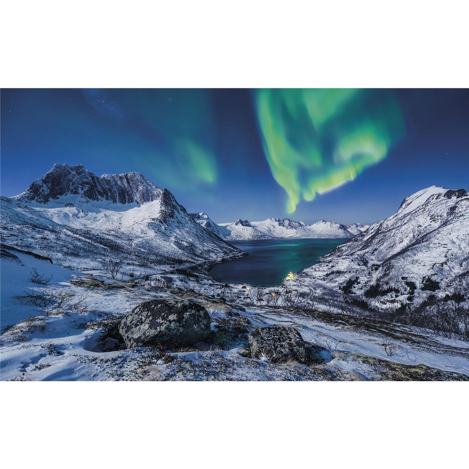 Vlies Fototapete - I LOVE Norway - Größe 400 x 250 cm