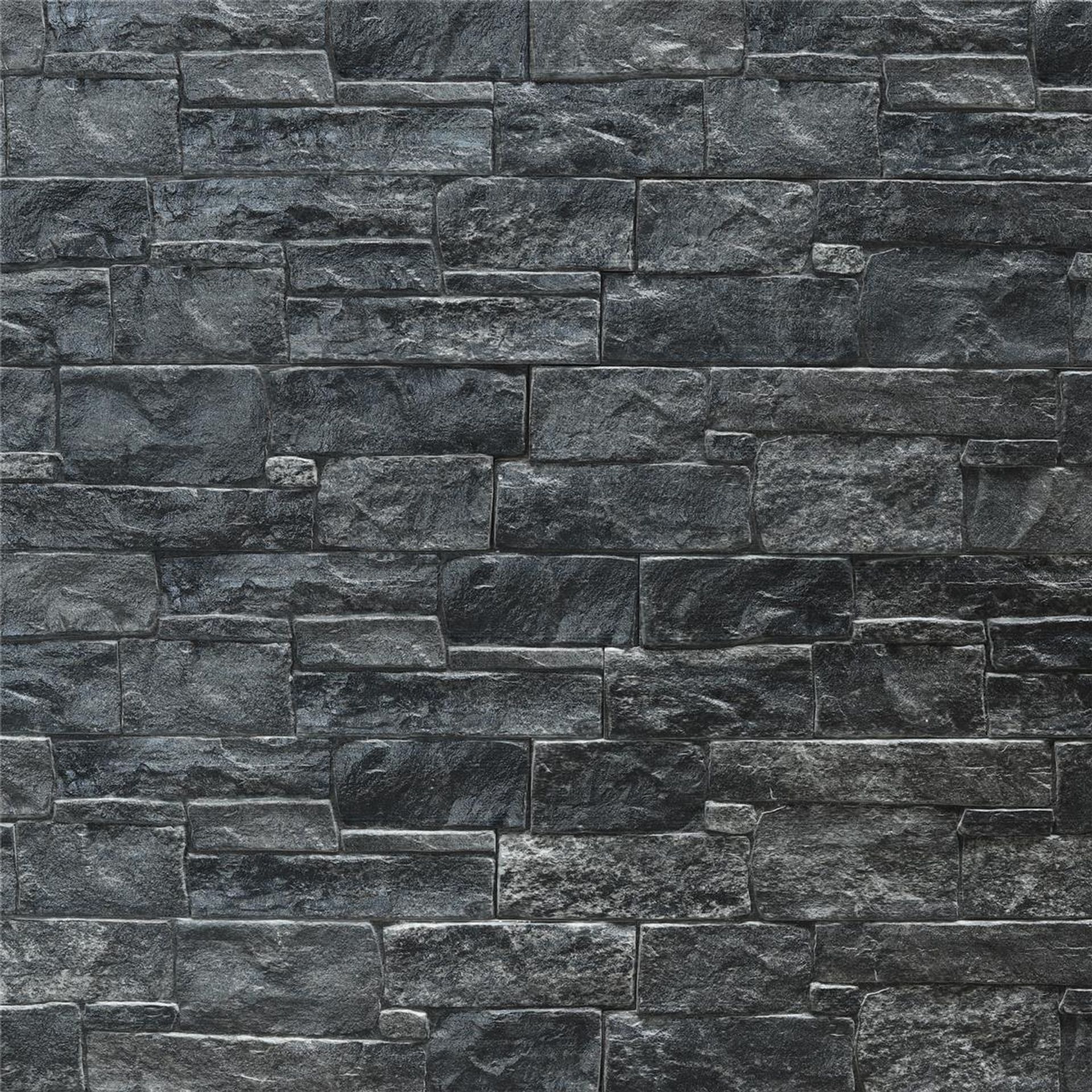 Wandelemente aus Stein und Keramik NSE TORRE GRAPHITE Schwarz 13,8 cm x 54 cm
