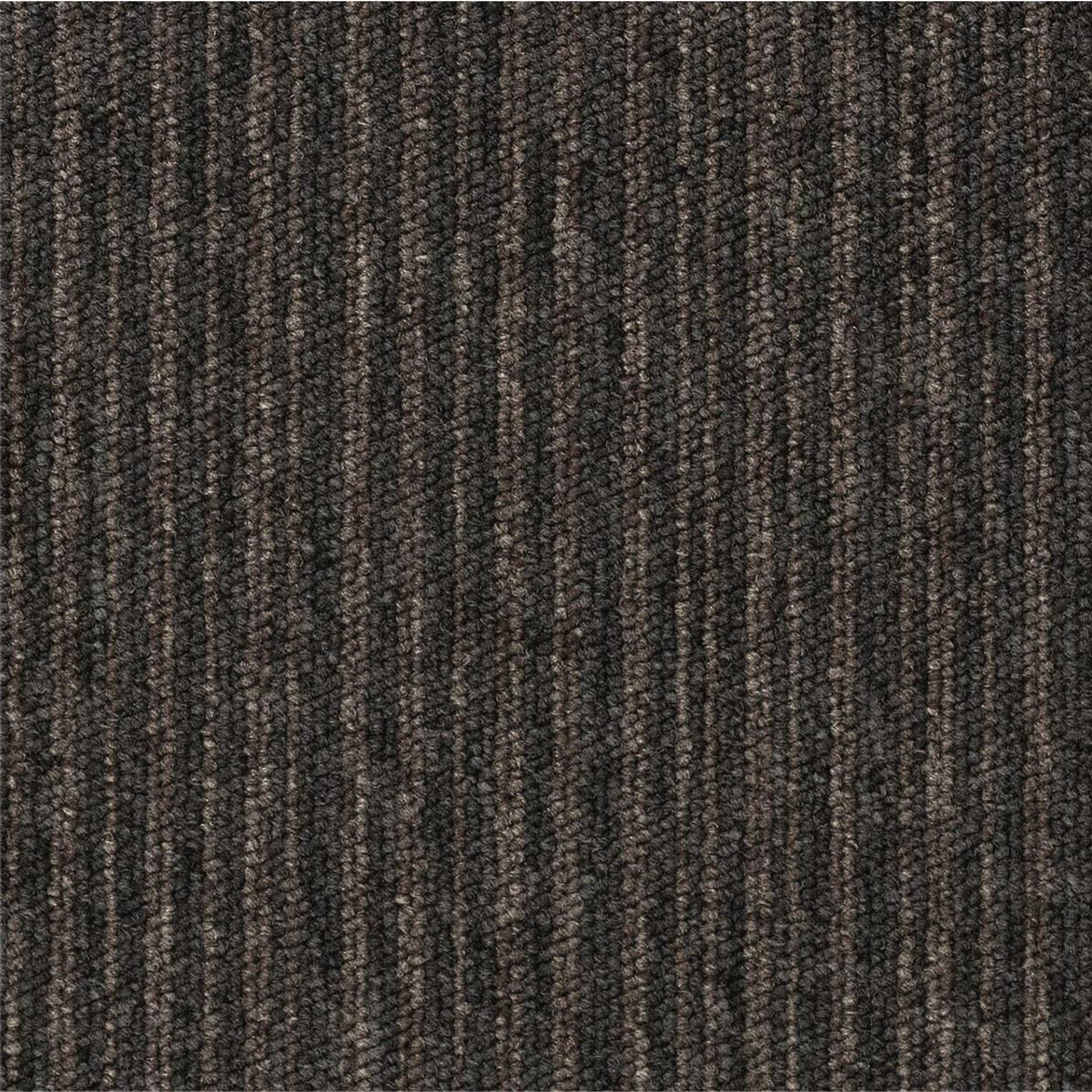 Teppichfliesen 50 x 50 cm Schlinge Essence Stripe  AA91 2933 Braun Linear