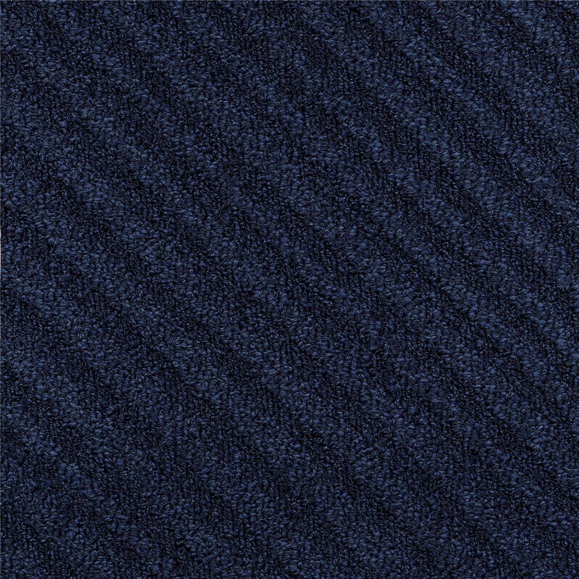 Teppichfliesen 25 x 100 cm Schlinge strukturiert Traverse B968 8811 Blau Linear