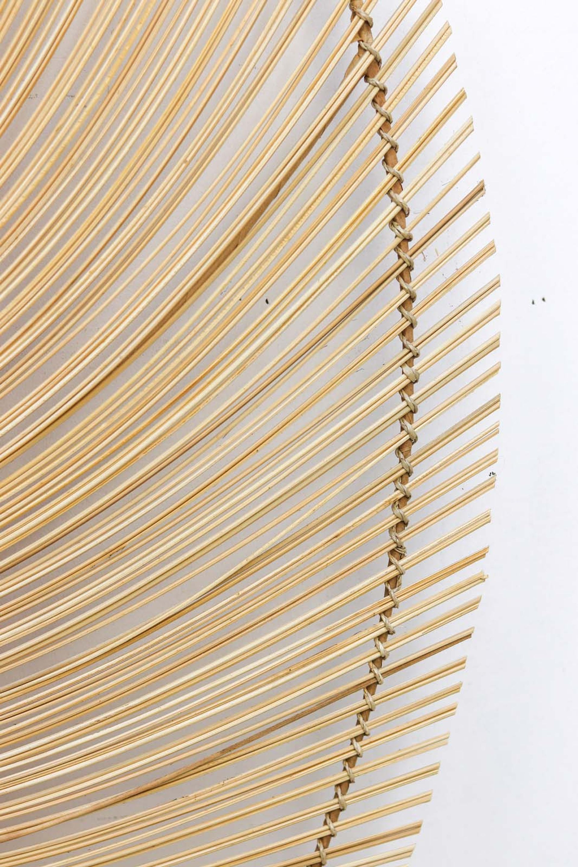 Wandspiegel EDE-04 Natural Bambus B/H/T: 5 cm 117 cm 117 cm