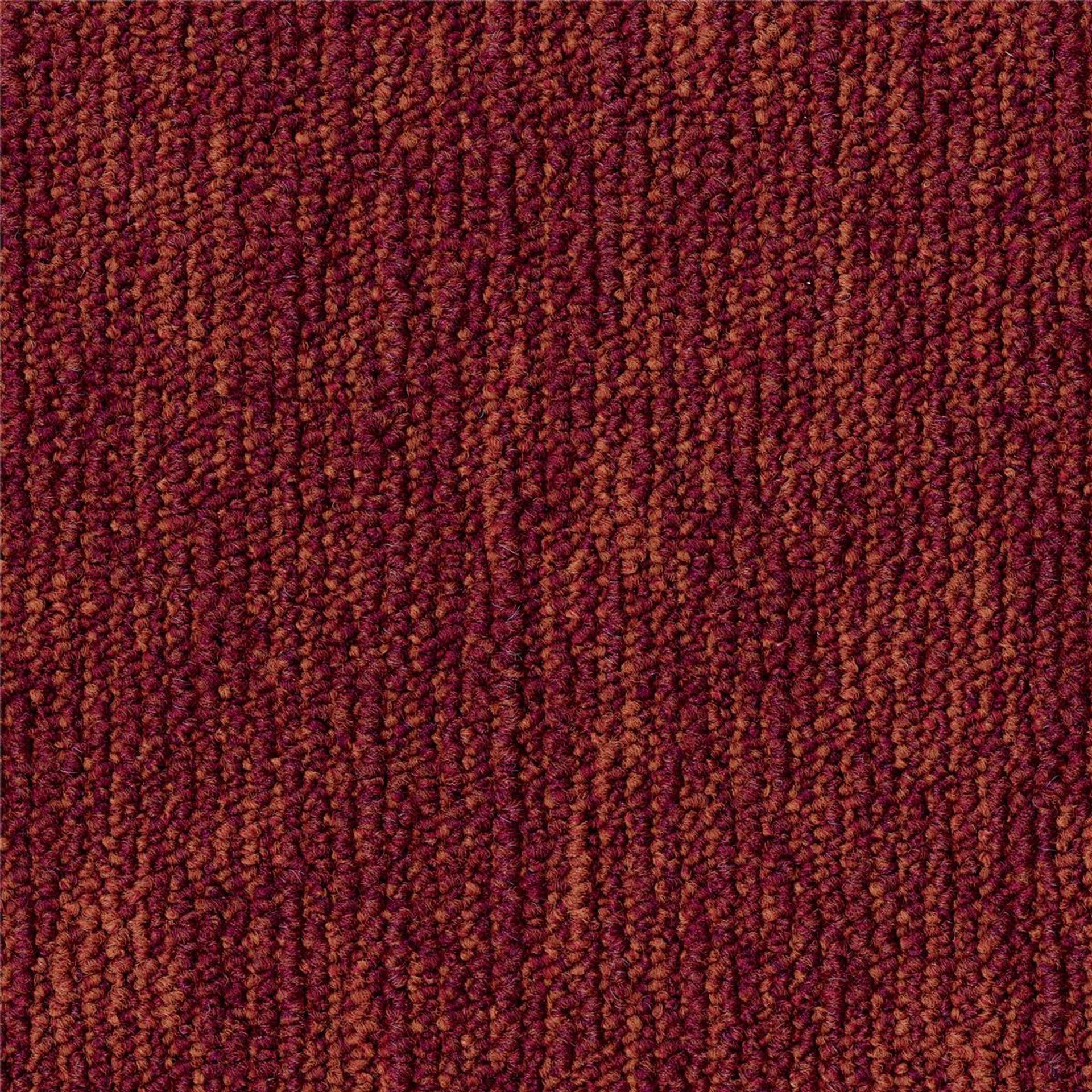 Teppichfliesen 50 x 50 cm Schlinge Grain B867 4211 Rot Textur