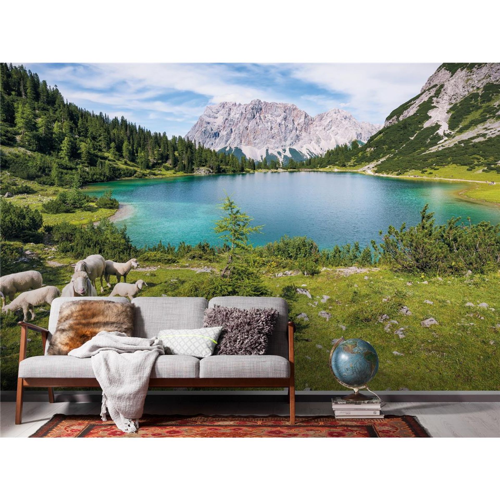 Vlies Fototapete - Paradise Lake - Größe 400 x 250 cm