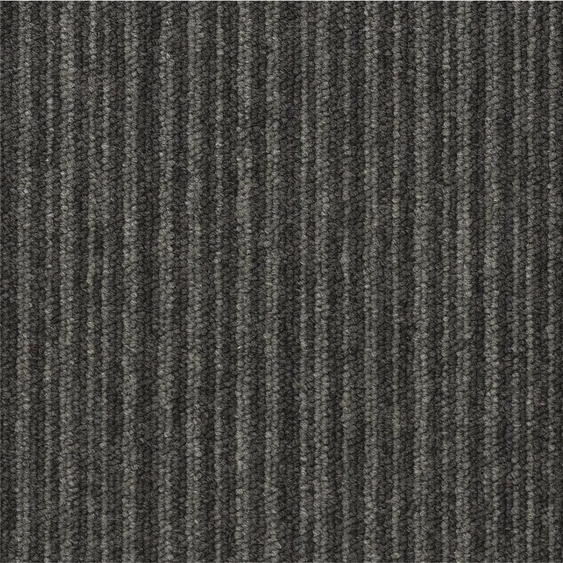 Teppichfliesen 50 x 50 cm Schlinge Essence Stripe  AA91 9502 Grau Linear