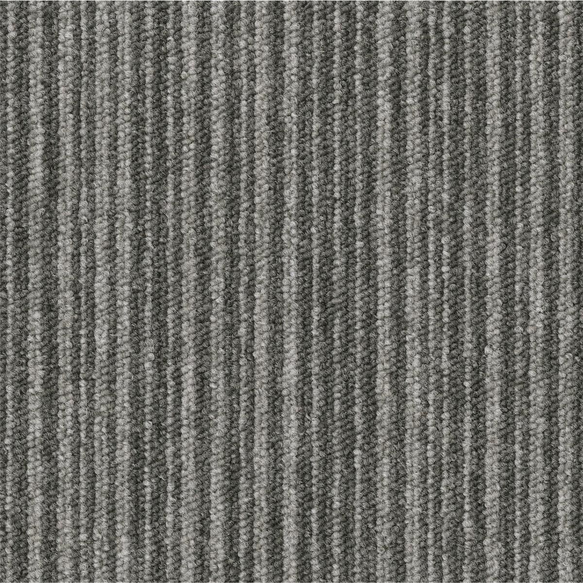 Teppichfliesen 50 x 50 cm Schlinge Essence Stripe  AA91 9514 Grau Linear